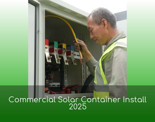 Commercial Solar Container Install 2025